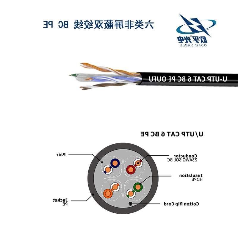 淄博市U/UTP6类4对非屏蔽室外电缆(23AWG)