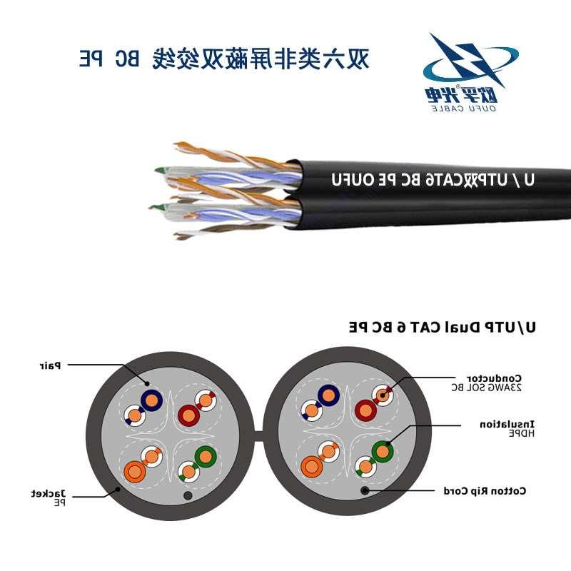 淄博市U/UTP6类双4对非屏蔽室外电缆(23AWG)